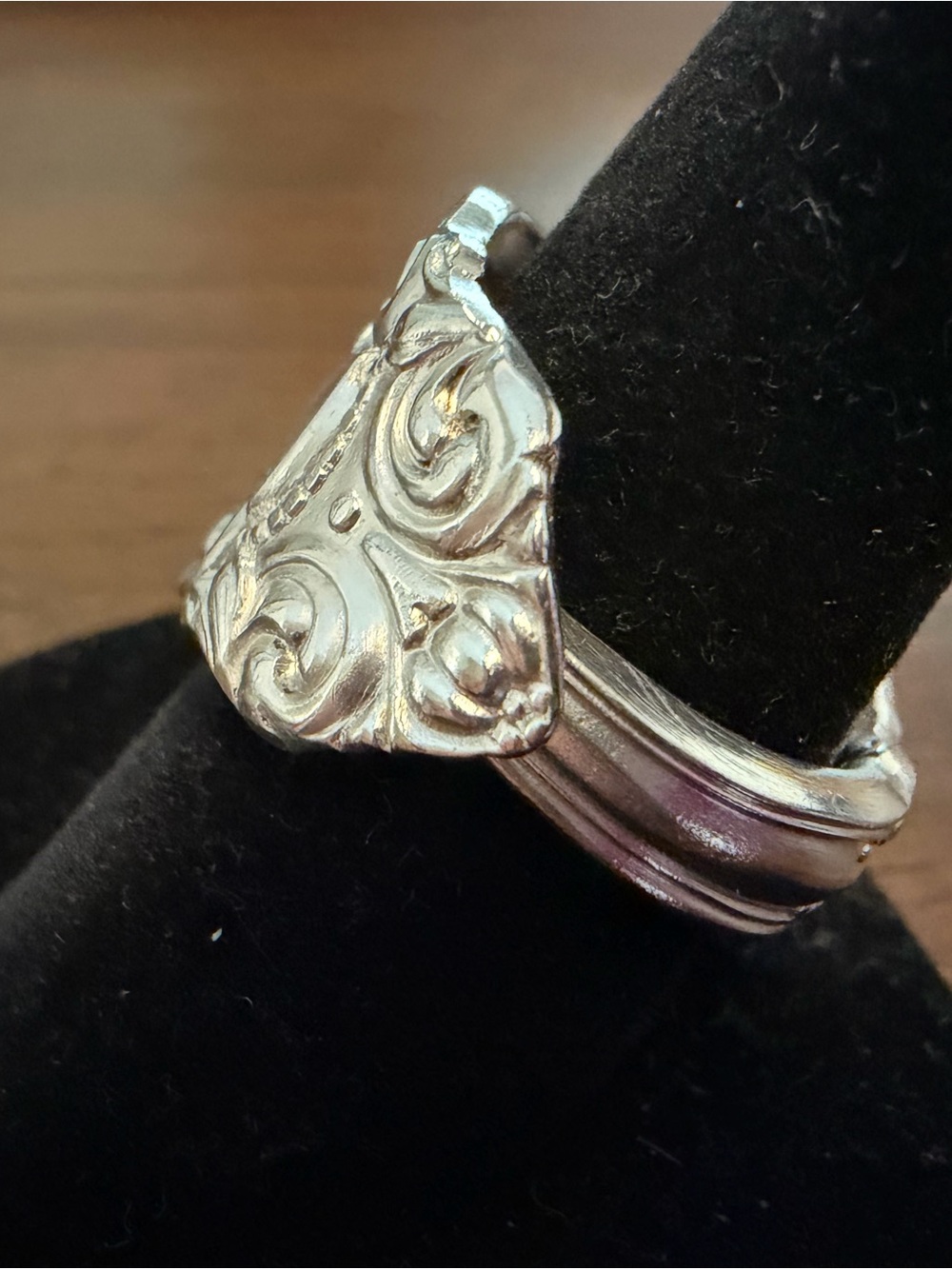 Ornate Spoon Ring - Picture 3 of 11